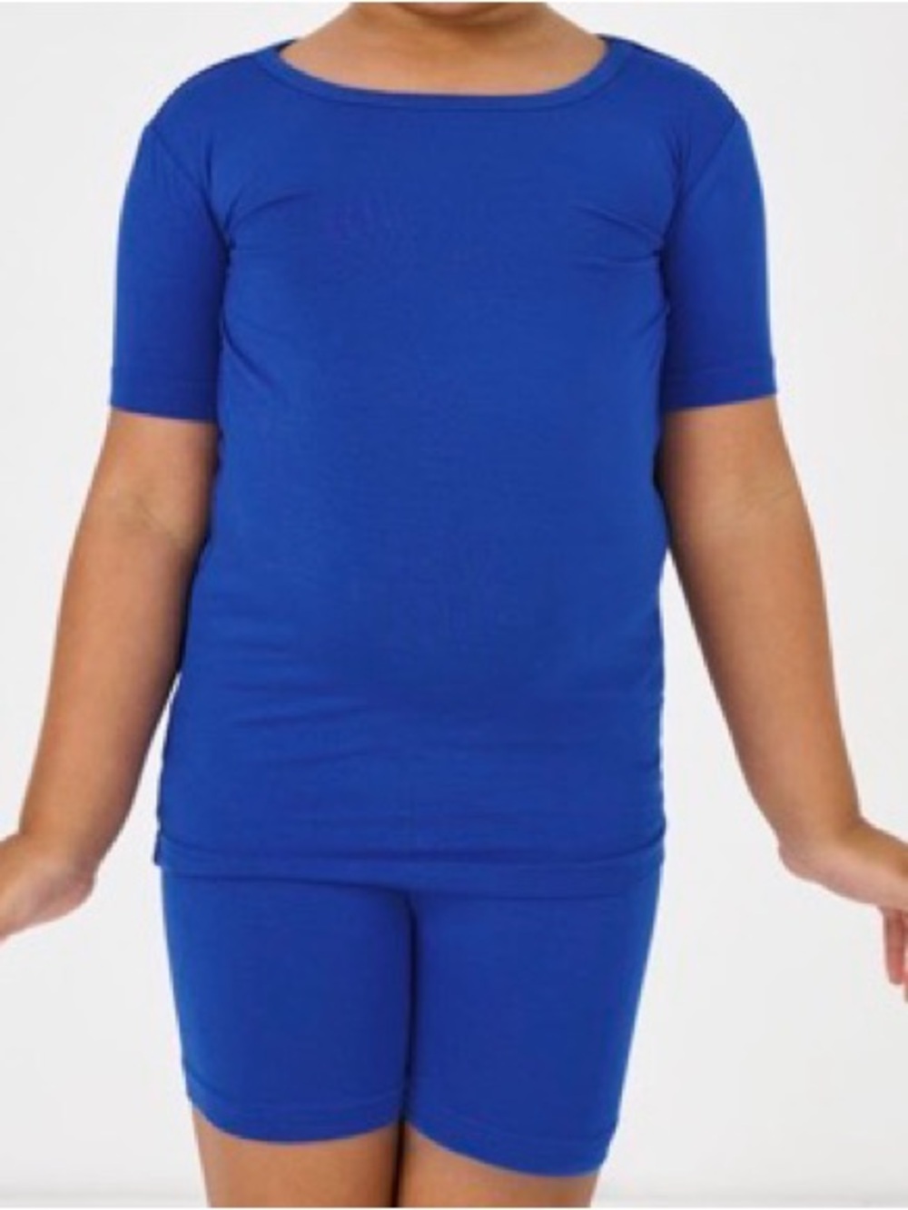 Little Sleepies Electric Blue Two-Piece Short Sleeve & Shorts NWT